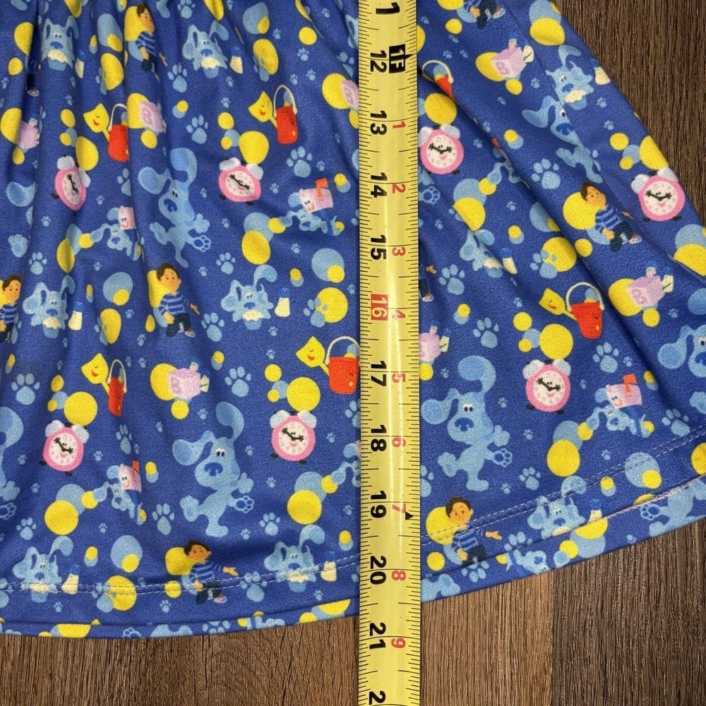 Blues Clues‎ Dress Girls 6 - 7 Blue Short Sleeve Josh All Over Print T Shirt - Picture 8 of 10